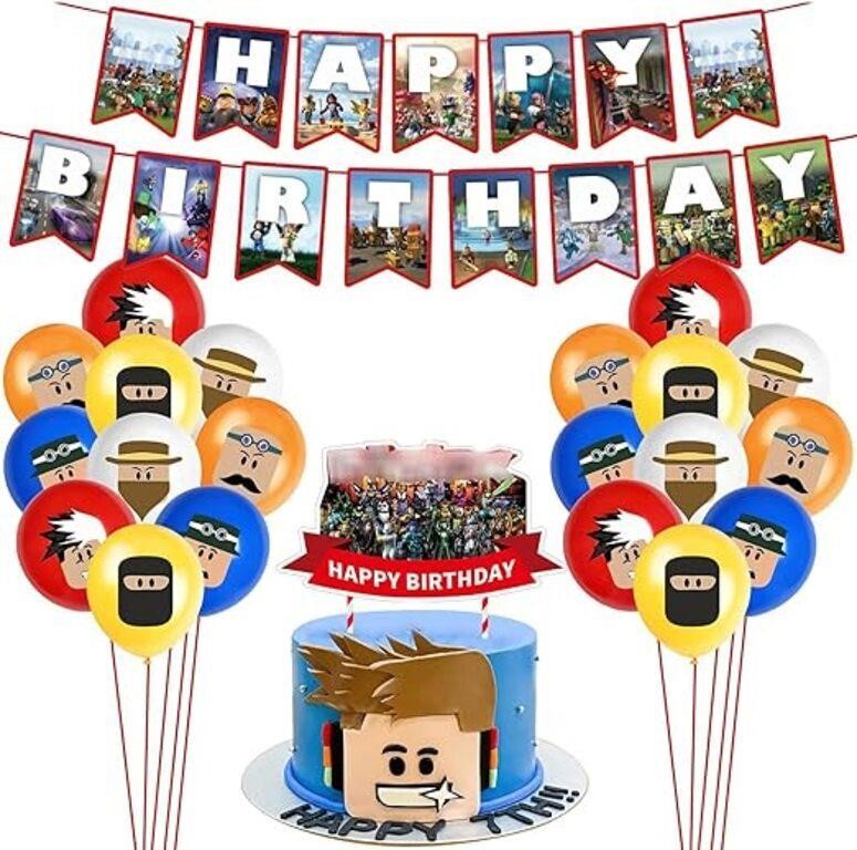 Nelton Game Theme Birthday Party Supplies