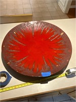 Red decorative bowl- 3 ft