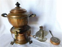 1907 Jos. Heinrichs copper coffee / tea urn,