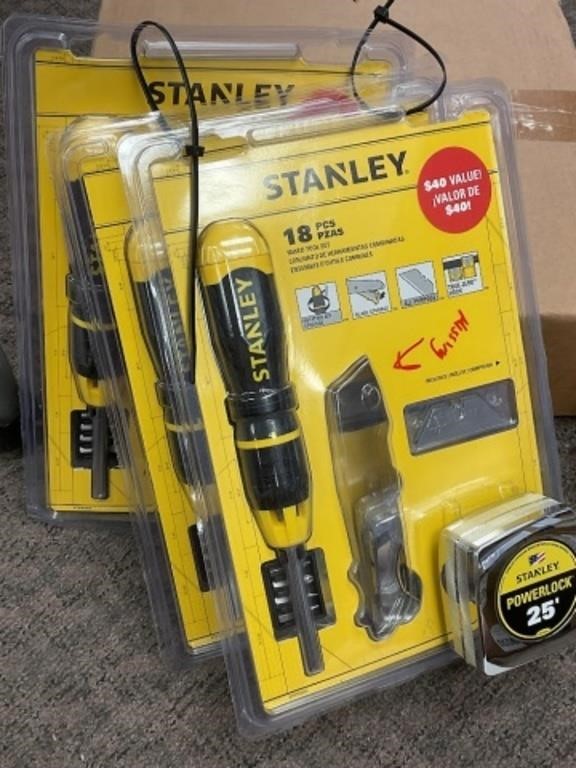 Stanley 18 Pc Mixed Tool Set x 3