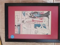 Japanese wood block print