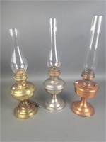 Lot Of 3 Lamps With Hurricanes