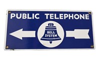 Double Sided Porcelain Public Telephone Bell Syste
