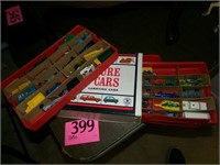 VINTAGE MINITURE CAR CASE WITH CONTENTS