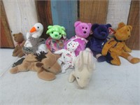 9 TY Beanie Babies