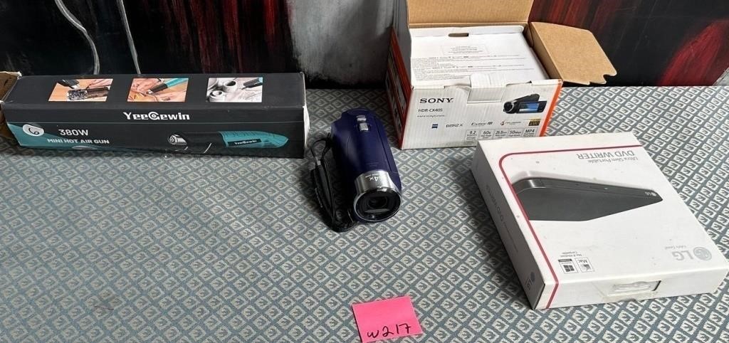 343 - DVD WRITER, SONY CAMCORDER & MORE (W217)