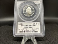 2002-S Silver Ohio Quarter (PCGS PR69 Deep Cameo)