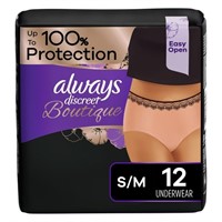 E8541  Always Discreet Incontinence Underwear, S/M