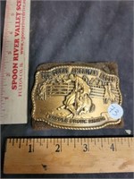 Great American Rodeo Saddle Bronc Belt Buckle
