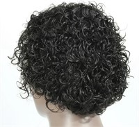 Black Willstar Headdress Short Curly Hair Wig