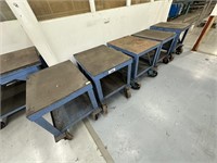 5 Plate Top Set Down Benchs Approx 750mm x 1000mm