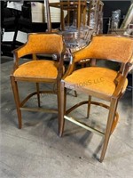 2-William Switzer Orange bar stools WDD000572