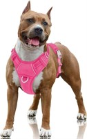 BARKBAY No Pull Dog Harness Large Step in Reflecti