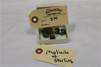 Malachite Stones & Sterling Jewelry