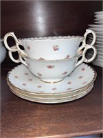 Vintage Royal Cauldon Consomme Cups/Saucer