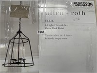 ALLEN ROTH 4 LIGHT CHANDELIER RETAIL $150