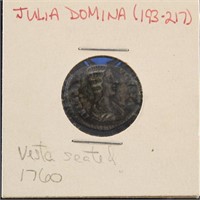 Roman Ancient Coin Julia Domina, 193-217 AD bronze