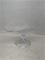 Clear glass compote (NO SHIPPING)