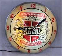 15IN DOUBLE BUBBLE ADCO CLOCK