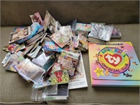 Ty beanie babies book and collector cards