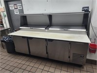 BEVERAGE AIR DP93HC 93" PREP TABLE REFRIG BASE