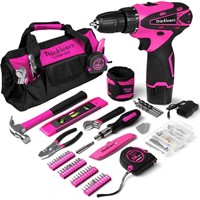 Pink Drill Set for Women, 137 Piece Hand and