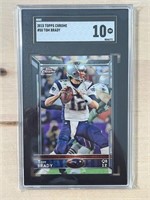 Tom Brady 2015 Topps Chrome SGC 10