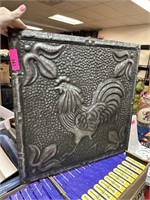 METAL ROOSTER WALL DECOR PANEL
