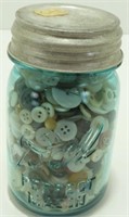 Mason Jar Full of Buttons