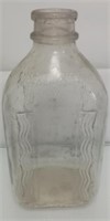 Vintage glass milk bottle