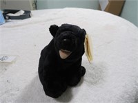 Black Bear Beanie Babie in plastic case