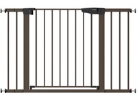 Cumbor dark brown safety baby gate 29-46"