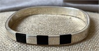 Sterling Silver & Black Onyx Bracelet