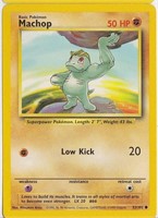 1999 MACHOP 52/102 Pokemon Base Set Card