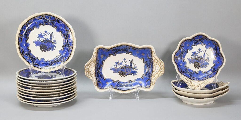 16 Piece Spode Imperial Frog Pattern Dinnerware