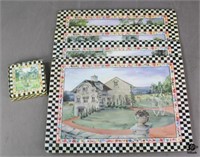 MacKenzie-Childs Coasters & Placemats / 8 pc