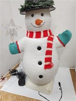 Vintage Snowman Blow Mold
