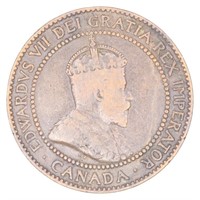 VG 1910 Canada 1 Cent Coin