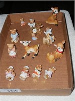 Vintage Homco & other Porcelain Bear & Deer