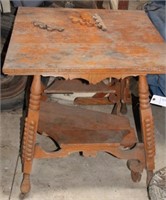 ANTIQUE PARLOR TABLE, NEEDS WORK