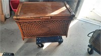 Wood & Wicker Toy Chest