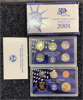 2001 Cad Proof Set - (10) Coin Set US Mint
