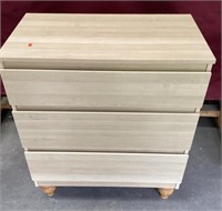 Very Nice Maple Finish Three Drawer Dresser
