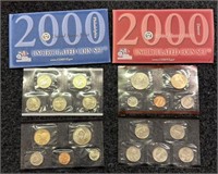 (2) 2000 US Mint Sets - 20 Coin Set