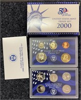 2000 Clad Proof Set - 10 Coin Set US Mint