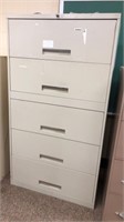 Five Drawer Lateral Filing Cabinet