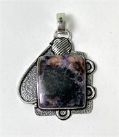 Large Alpaca Amethyst Stone Pendant 13 Grams