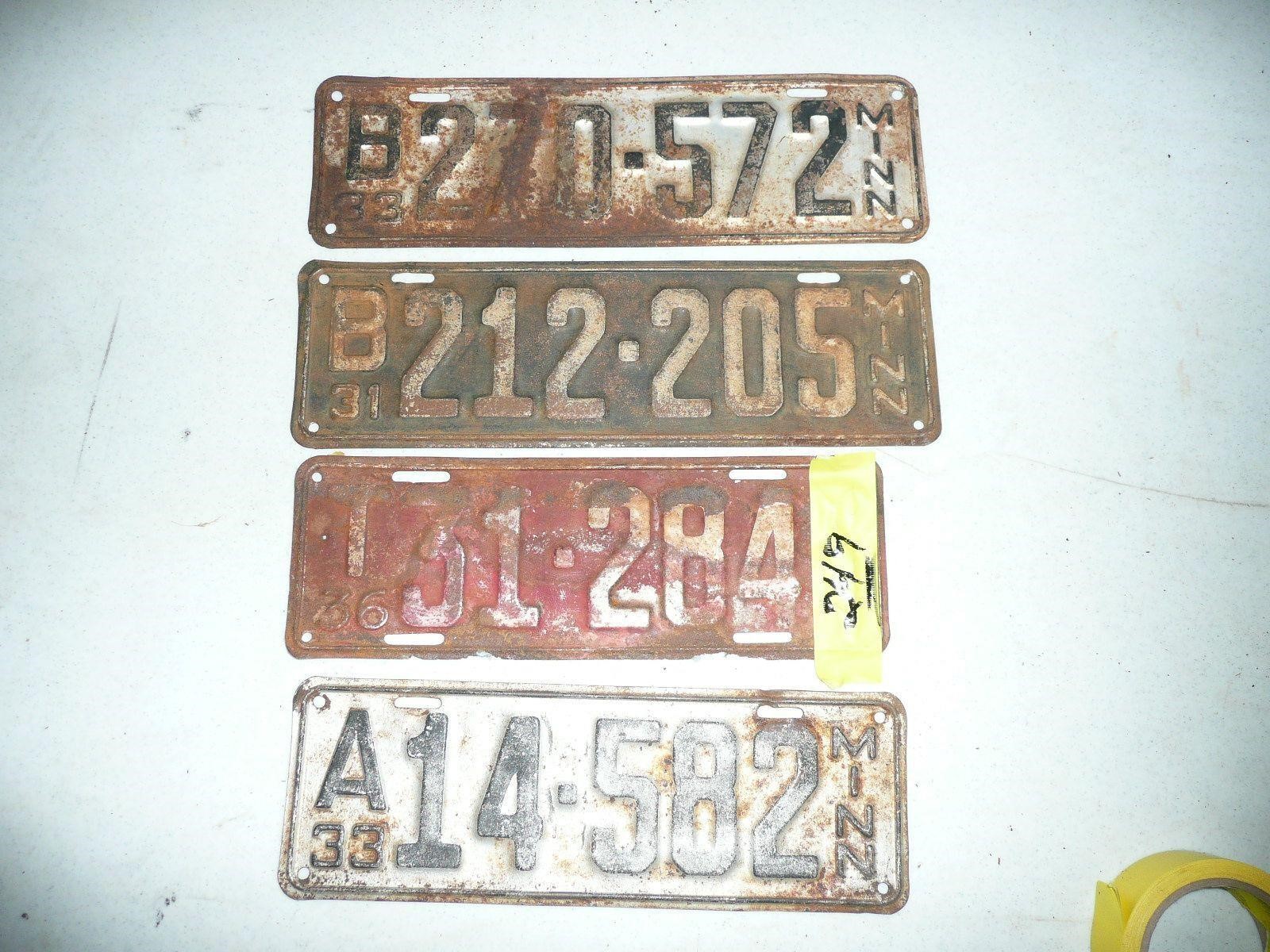 Vintage License Plates