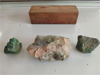 Rocks in a Dairyland cheese box