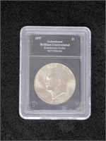 1977-D Eisenhower Silver Dollar-